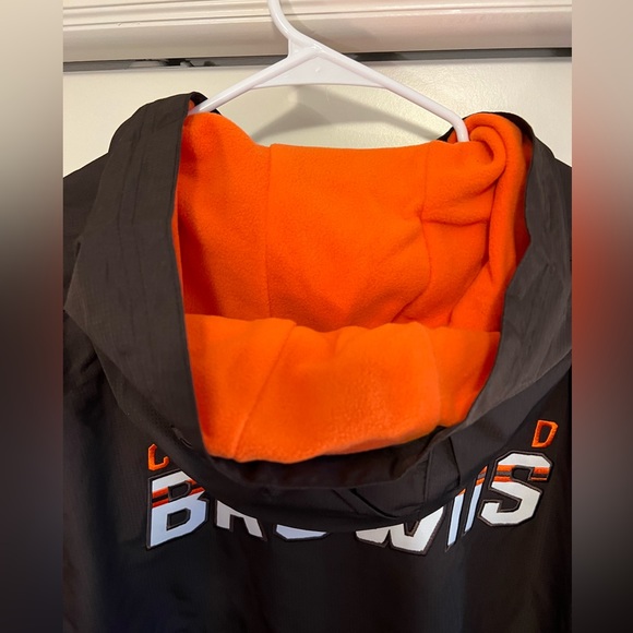 Cleveland Browns Vintage 2010 Coat with Fleece Lined Hood - Size L - NEW w/tags - Picture 7 of 7